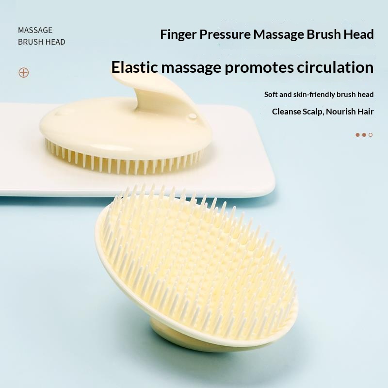 Hair Care Tonic - Soft Silicone Scalp Massager Shampoo Brush