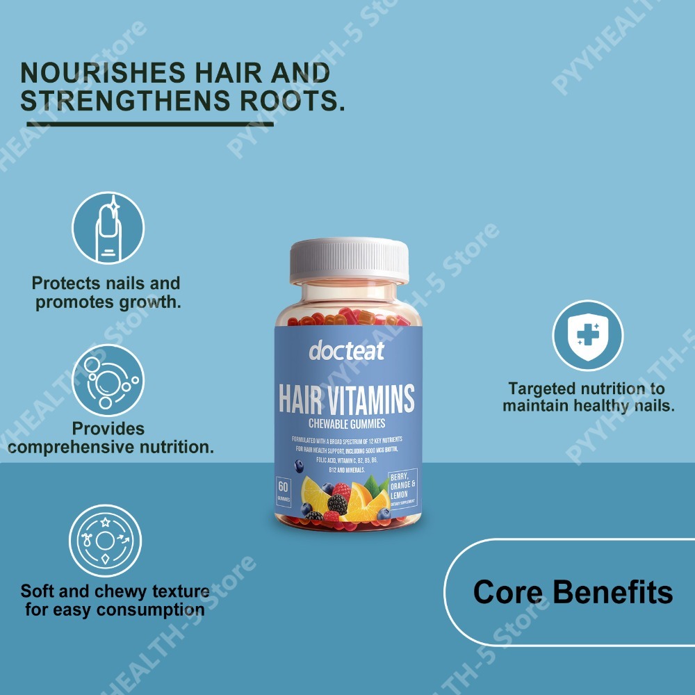 Hair Care Vitamin E - Hair Skin Nails Beauty Gummies with