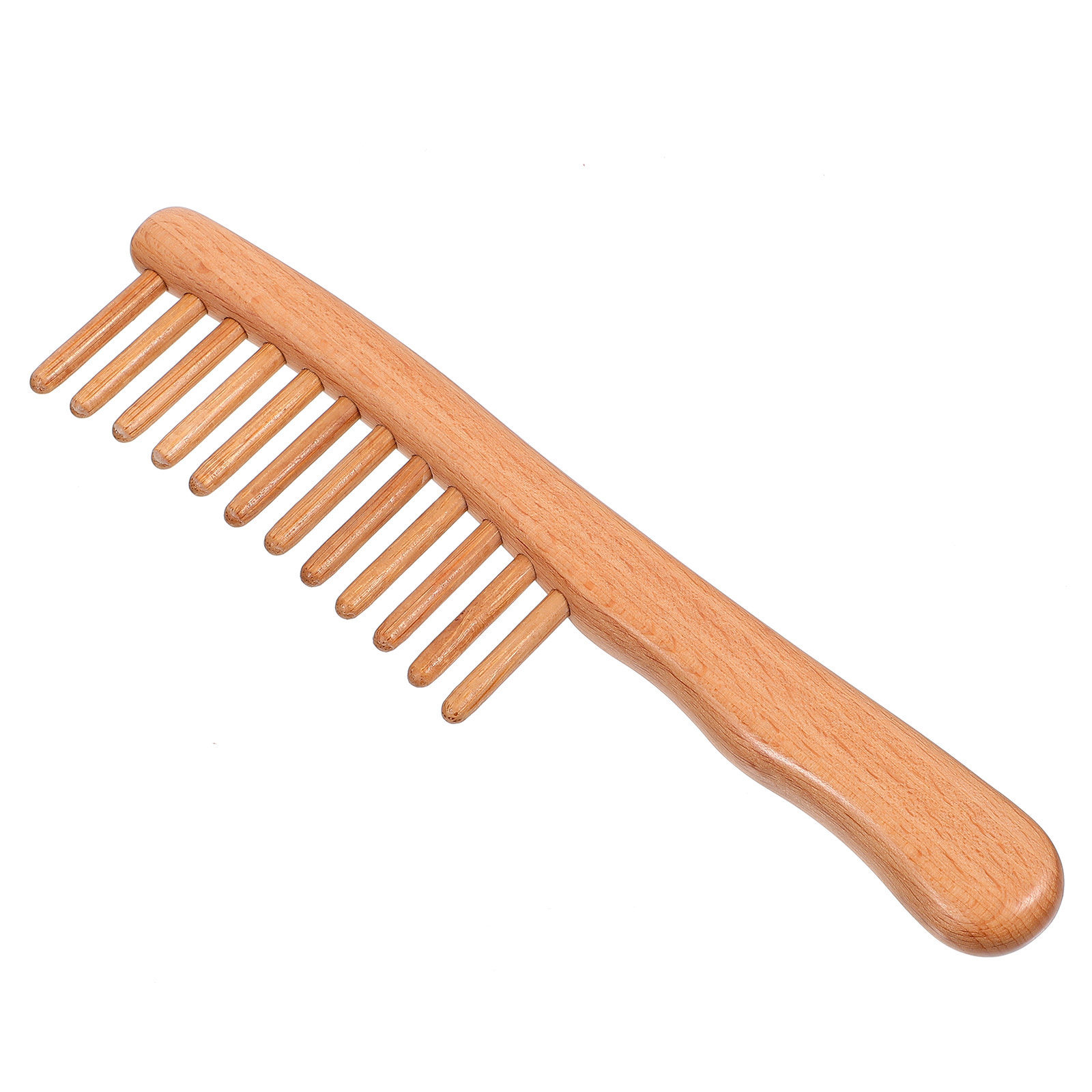 1Pcs Polished Natural Wood Mas - Hair Care Nature recension och pris