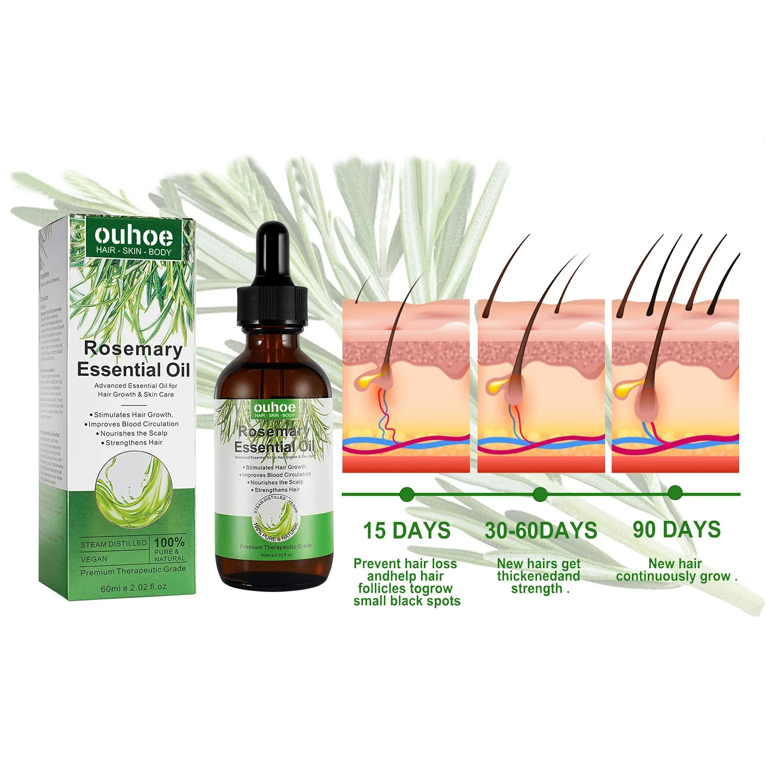 Rosemary Hair Growth Oil Anti- - Hair Care Ouai recension och pris