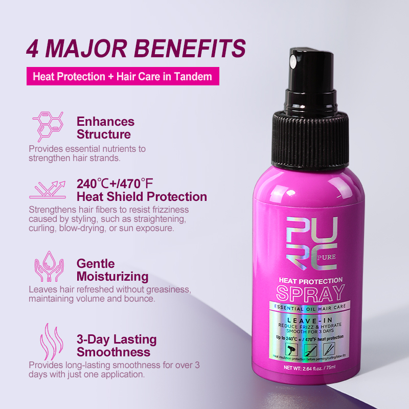 PURC Heat Protection Hair Spra - Hair Care Vitamin E recension och pris