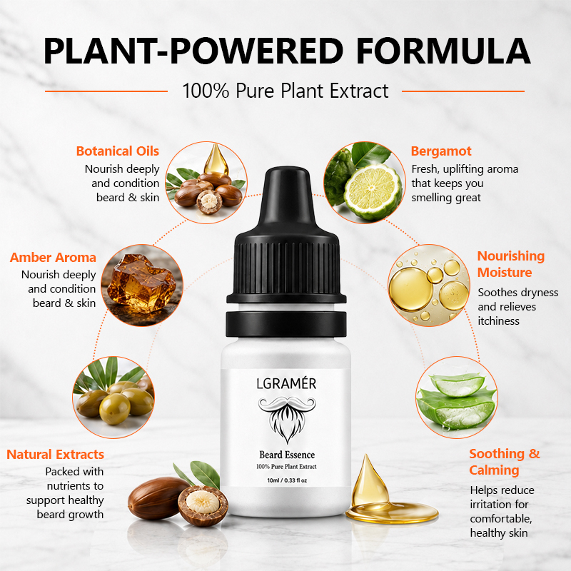 Men's Beard Growth Serum Nouri - Hair Care Tonic recension och pris