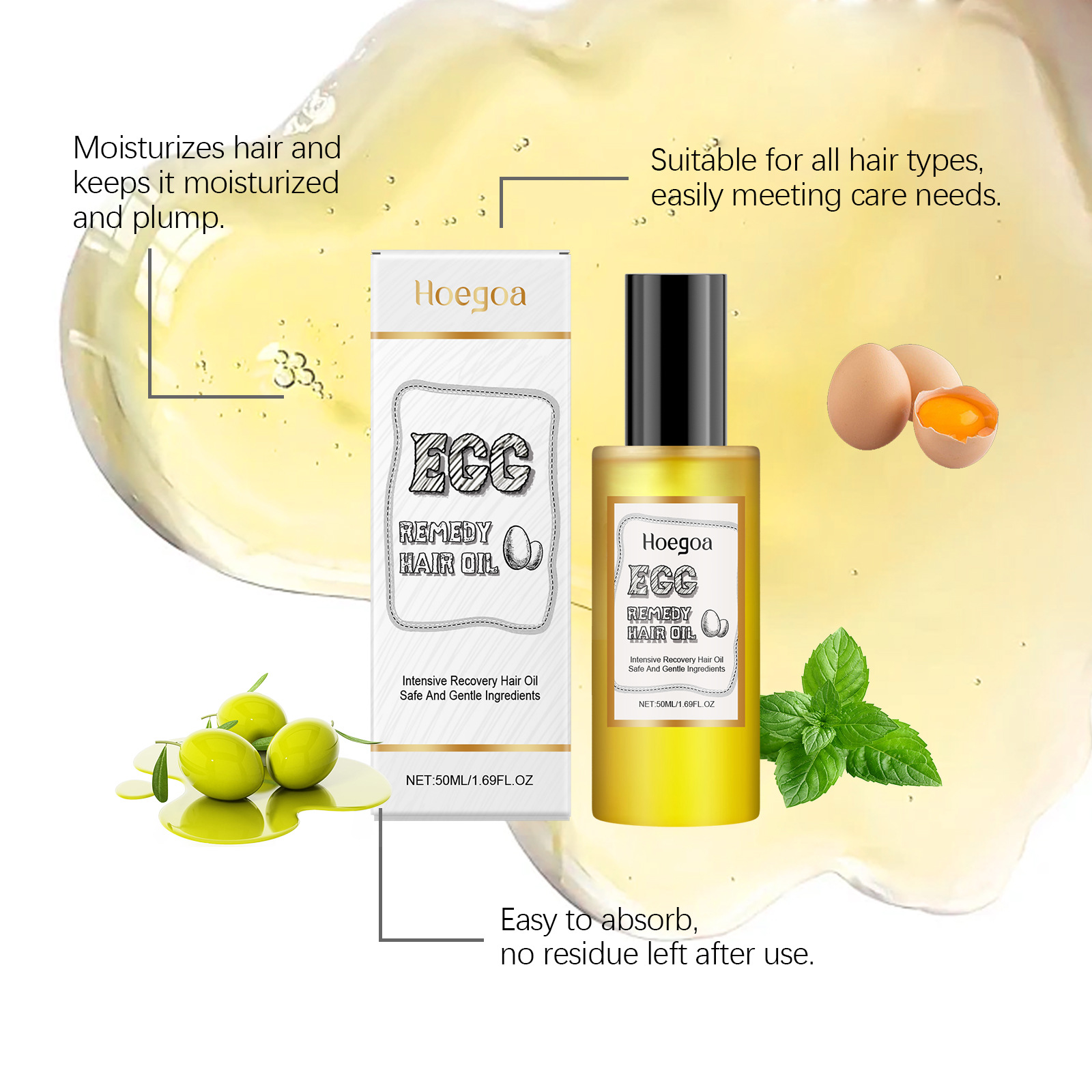 Egg Remedy Hair Oil Restore So - Hair Care Nature recension och pris