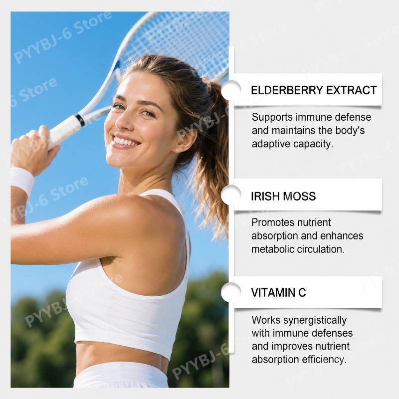 Elderberry Sea Moss Gummies wi - Hair Care Zinc recension och pris