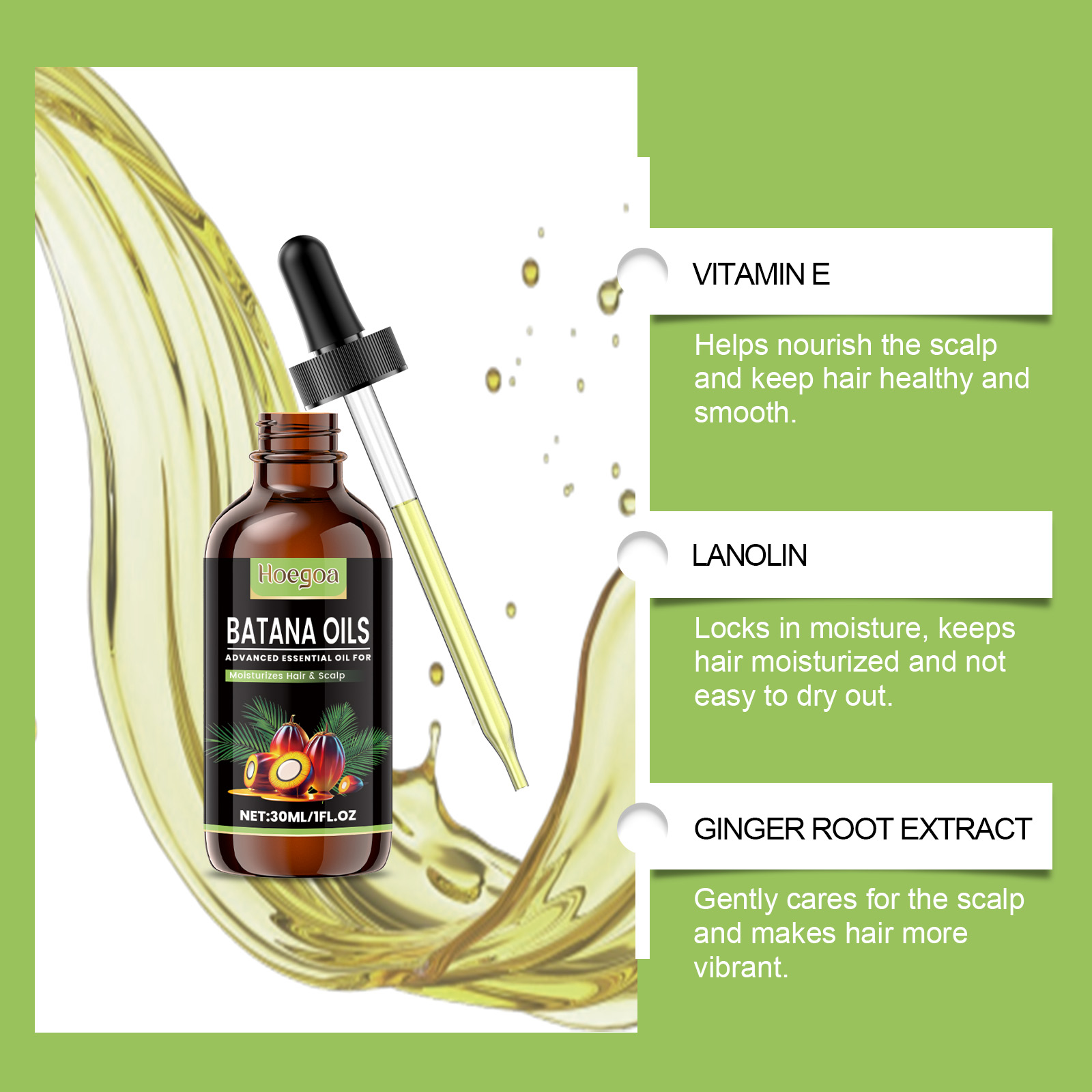 Batana Oil for Hair Growth Rev - Hair Care Nature recension och pris