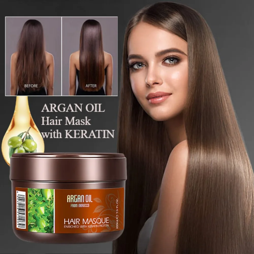 Keratin Argan Oil Hair Mask De - Deep Conditioner Mask recension och pris