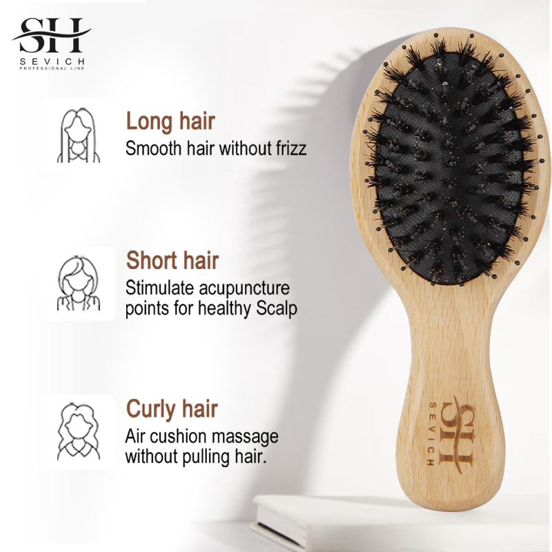 Natural Boar Bristle Hair Fluf - Hair Care Nature recension och pris