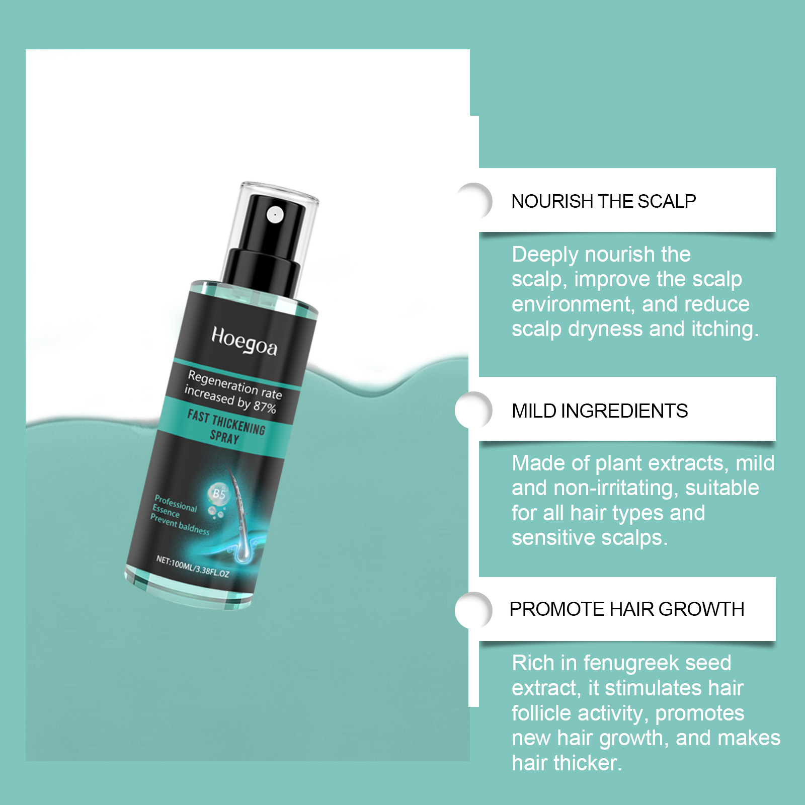 Hoegoa Anti-Alopecia Spray Hai - Hair Care Daily Routine recension och pris