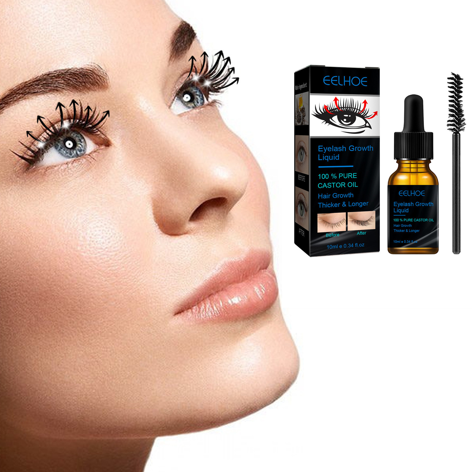 Castor Oil Eyelash Growth Seru - Hair Care Tonic recension och pris