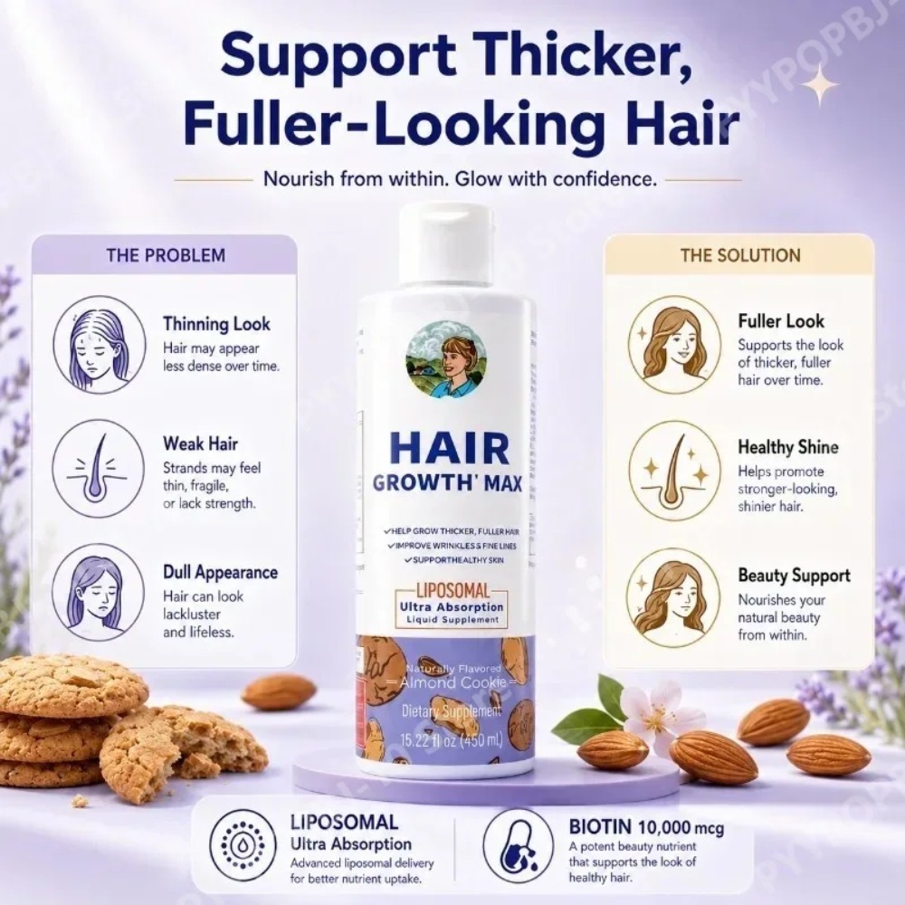 Liposomal Hair Growth Liquid,  - Hair Care Vitamin E recension och pris